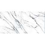 Porcelain floor tiles, length 120 cm, width 120 cm, white and blue colour