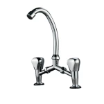 حنفية مغسلة نحاس صيني لون كروم، ماركة دولفي