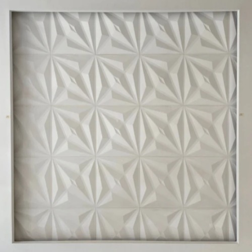 3D Wall Panels 60x60 cm Off White Color | Zakharef Company