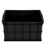 صندوق HDPE متعدد الأغراض للتخزين، أسود اللون، مقاس 75×57×41 سم، موديل SW-2443-SZAYY