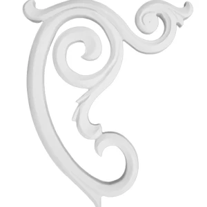 Decorative PU Foam Cornices 24.4x30.7cm White | Zakharef Company
