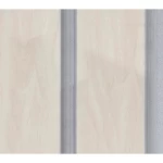 Corrugated wood alternative, length 290 x width 13 cm, light beige with gray partitions