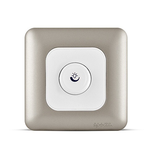Rotary Dimmer 1000W, 220V, 1 Gang, 1 Way, Titanium Color, 7x7cm | Spectra