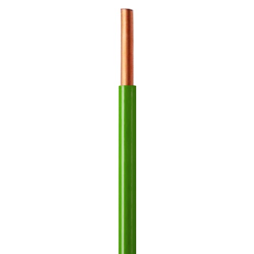 2.5mm2 Single Core Solid Cable CU/PVC, 450/750V, Green Color | Jeddah Cables Company
