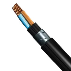 كبيل كهرباء بحرة 4 ملم2 خطين 0.6/1 ك.ف نحاس مجدول CU/XLPE/STA/PVC طول 1000 متر | بحرة للكابلات