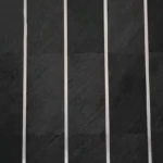 الواح حجرية الخطوط السوداء، أبعاد 61×122 سم، لون ابيض مع اسود