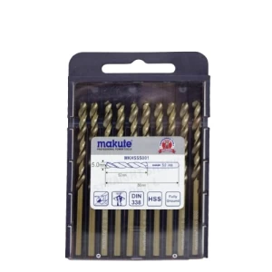 Makute Iron Bits Set Diameter 5 mm, 10 Pieces, Iron Material | Makute