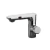 Washbasin Tap Height 11 cm, Shiny Chrome And White Color