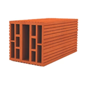 Hollow Insulating Red Bricks 11 Slots Size 40×20×20 cm | Al-Khayyat for red bricks