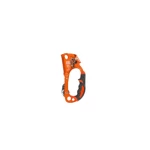 Manual Ascender With Integrated Pulley For Rope Looped Climbing Foot Rope Size 12mm Orange Color