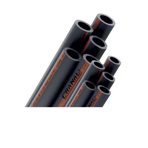مواسير PVC شانل جدول 80 مقاس 1½ إنش ارتفاع 5800 مم لون رمادي غامق | شركه قناة للاستثمار