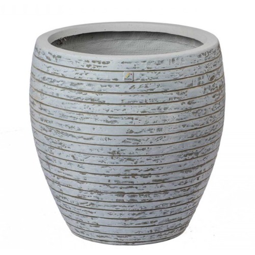 Fiber Cement Plant Pot 55x55x55 cm, Gray | Sultan Garden Center