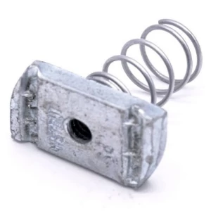 Hot Dip Galvanized Long Channel Spring Nut Size 14 mm Thickness 11 mm | AOBSCO
