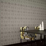 ورق حائط تصميم هندسي، مقاس 10 م×50 سم، لون رمادي فاتح