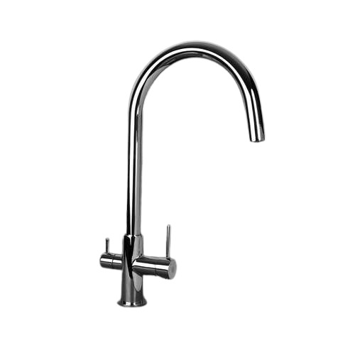 Brass Kitchen Mixer with Filter Water Outlet 40.4×22.72×13 cm, 15 Bar Pressure, Shiny Chrome | 