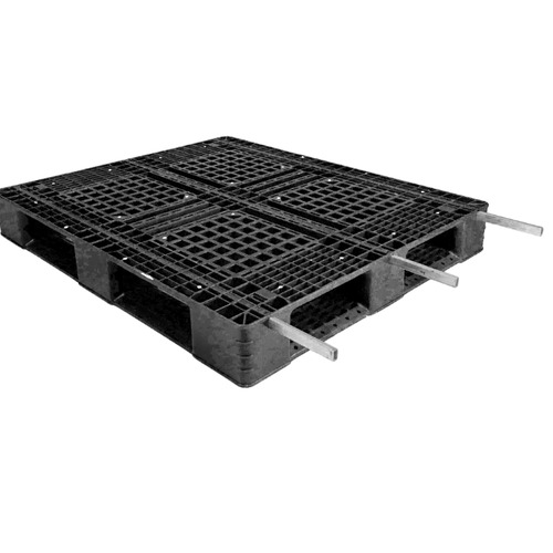 طبلية بلاستيك قاعدة HDPE رمادي، حجم 120×100×15 سم، موديل QHAKO | مصنع الفريدي للصناعات البلاستيكية