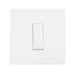 مفتاح كهرباء مفرد 10 امبير سدرا الفنار مقاس 7×7 سم اللون ابيض 