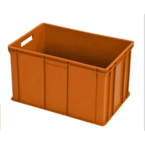 HDPE Plastic Box 60×40×34 cm Orange, High-Density Polyethylene | AL-FURIDI FACTORY FOR PLASTIC INDUSTRIES