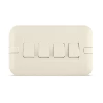 مفتاح انارة رباعي 10 أمبير، لون بيج، مقاس 7×14 سم، 250 فولت، SPS105 | سبكترا