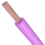 لفة سلك مفرد 4 AWG نحاس مجدول معزول (PVC+105°C) بنفسجي، 1000 فولت، طول اللفة 500 قدم | كابلات الشرقية