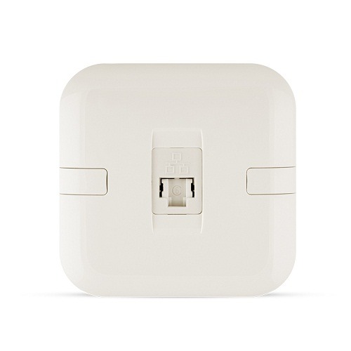 فيش كمبيوتر RJ45 كات 6 مع شاتر، مفرد، أبيض، مقاس 7×7 سم | Spectra