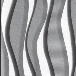 Wallpaper, Striped Design, Black and white with grey Color, Size 10m×53cm