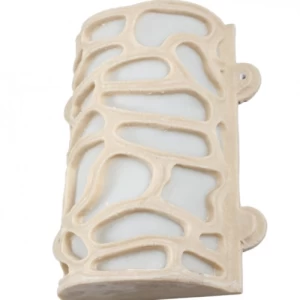 Wall Lamp Marble 30 × 32 cm Beige, 1 Bulb | Matkel Store