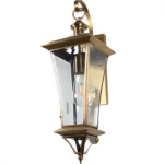 مصباح إضاءة خارجي تصميم كلاسيكي، مقاس 56 ×19 سم، لون نحاسي