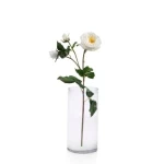 زهور صناعية روز، مقاس57 سم، لون ابيض