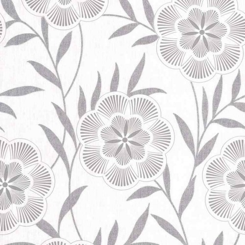 Floral Wall Covering 10m x 0.53m Off White | Balbaid Decor Company Model 32445