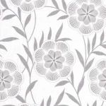 Floral wall covering, off-white color, length 10 m, width 0.53 m, model number 32445