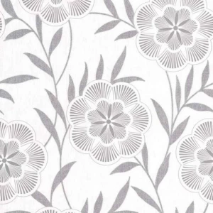 Floral Wall Covering 10m x 0.53m Off White | Balbaid Decor Company Model 32445