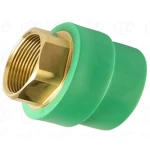 PPR Adapter Hex Female Thread Size 32 mm × 1 Inch  Pressure 25 Bar Color  Green | Almona