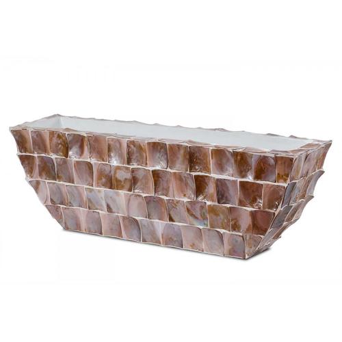 أصيص ورد فايبر جلاس 50×20×27 سم مستطيل برونز | حدائق السلطان