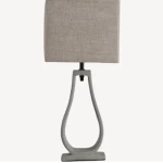 Modern Table Lamp, grey Color, size 22.5x13x39.5 cm