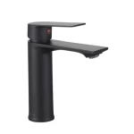Modern Black Short Washbasin Mixer Height 16 cm