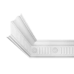 كرانيش فوم PU ديكور للأسقف، مقاس 200×11×16.5 سم، لون أبيض | شركة زخارف