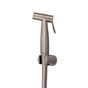 Practical Bidet Spray Mixer Stainless Steel 304, 1.2m Hose, 7.5×13.1 cm, 15 Bar, Matte Nickel | 