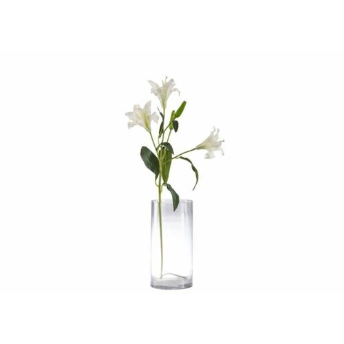 Lilac Artificial Flowers 83 cm Length White with Green Colors | 