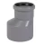 UPVC Reducer Coupling Diameter 82 mm, Length 110 mm, Grey Color | Cosmoplast Company