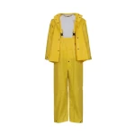 3 piece polyester protective suit, Size L, Yellow Color