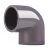 PVC Elbow 90° Schedule 80  3P Pipe Brand Size ½ inch Dark Gray Color 