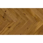 باركيه طبيعي فاخر، لون بني، سمك 14 ملم، مقاس 72.5×13×1.4 سم