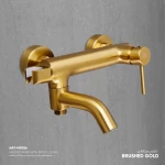 Shattaf Mixer External Establishment With two-way moving fog, Weight 1358 gram, Color Matt Gold