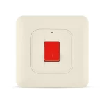 مفتاح مكيف 45 أمبير ثنائي القطب مع مؤشر ليد، لون بيج، 7×7 سم، 250 فولت | سبكترا