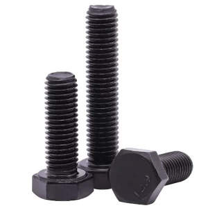 Full Threaded Black Steel Hexagonal Bolt UNC Grade 8.8 Size 1/2 inch | Al Hadhara Tower Trading