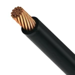 6mm Stranded Wire 450/750 volts, Copper Conductor, PVC Insulation, Black Color | Nohascom Factory