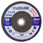 Sanding disc, Size 7 inch, 80 grit, Makute Brand, Red color.