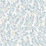 ورق جدران مشجر لون ازرق فاتح، طول 10 م، عرض 0.53 م، اسم الموديل ميزون