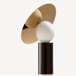 Modern Table Lamp, Size 25x34x34 cm, Black Color